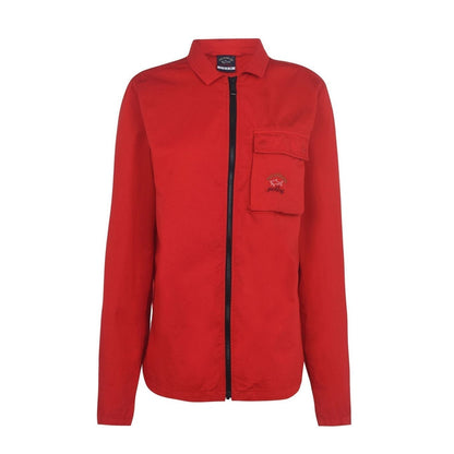 Kids Paul & Shark Red Zip Overshirt
