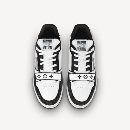 LOUIS VUITTON TRAINER MONOGRAM DENIM BLACK