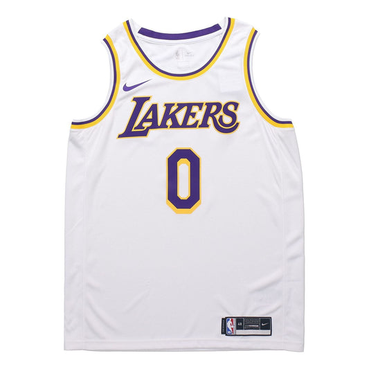 Nike NBA Casual Sports Retro Basketball Jersey/Vest SW Fan Edition 2020 Season Los Angeles Lakers Kuzma 0 White CW3595-106