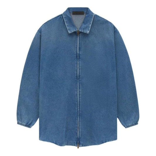 Fear of God Essentials SS24 Denim Overshirt 'Medium Wash' 202SU244590F