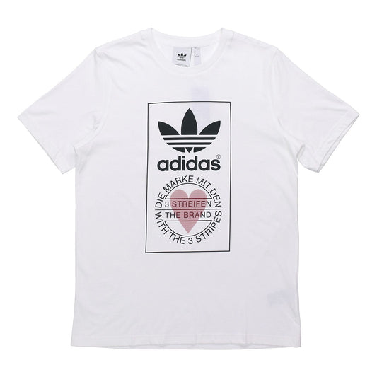 adidas originals Love Printing Short Sleeve White GK7165