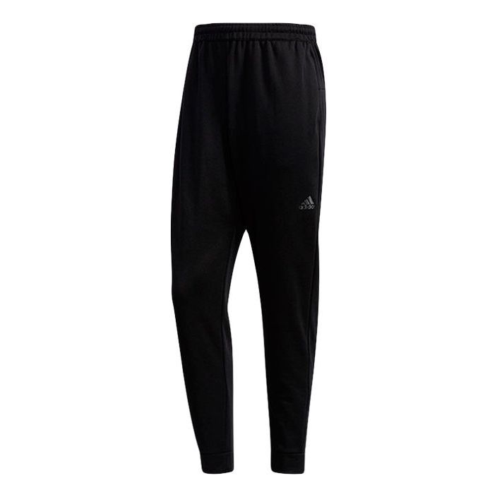 adidas Alphabet Printing Knit Bundle Feet Sports Pants Black FM5427