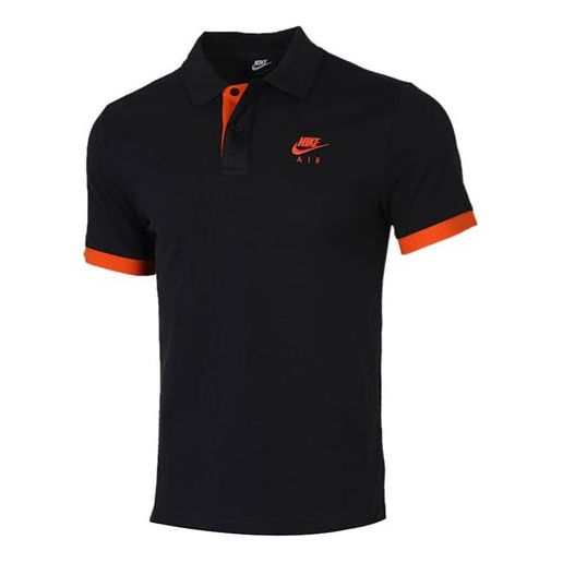 Nike Sportswear lapel Short Sleeve Polo Shirt Black CW5248-010