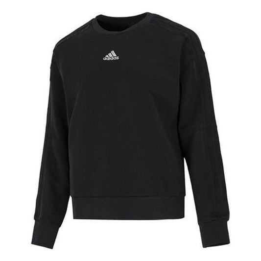 (WMNS) adidas Must Have  3-Stripe Sweatshirt Asia Sizing 'Black' HM7064