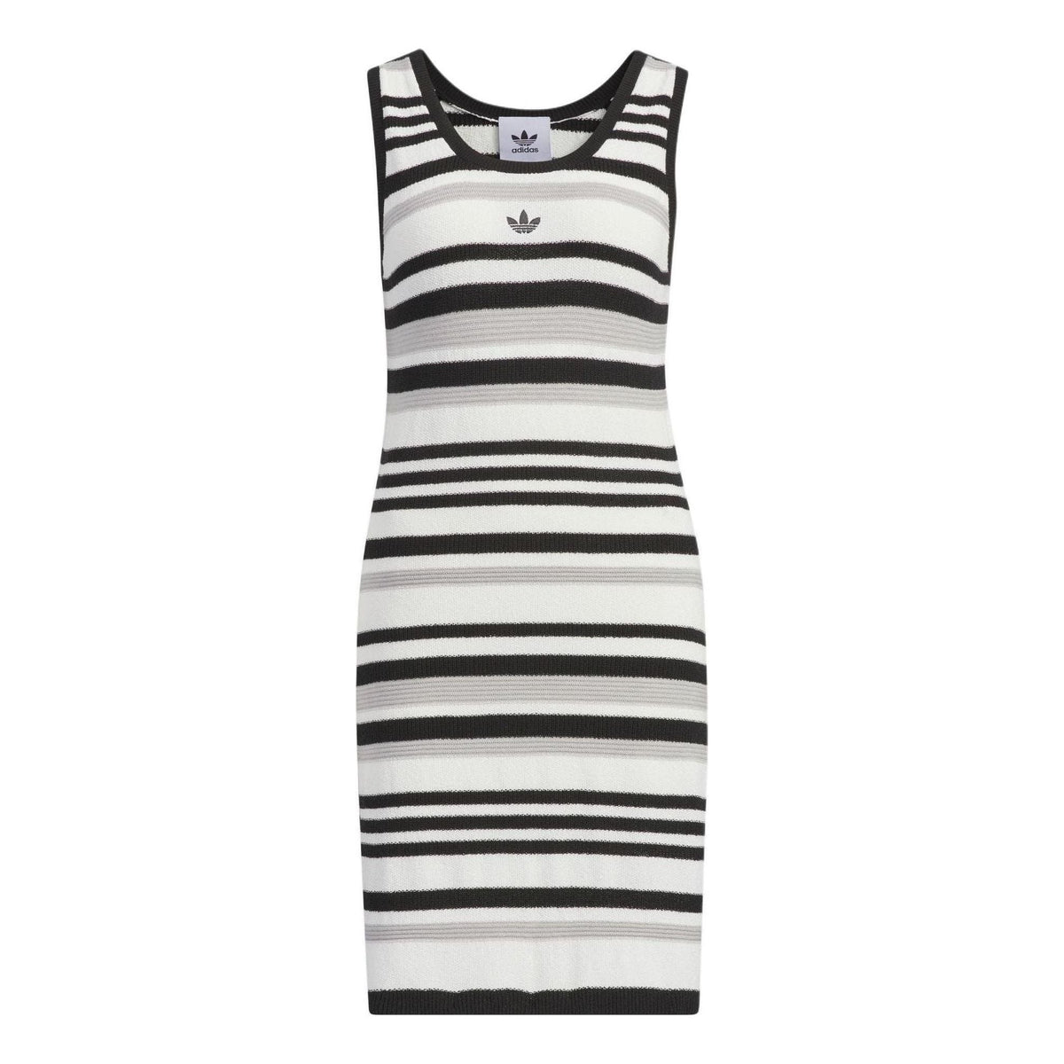 (WMNS) adidas originals KNIT Dress Asia Sizing 'White Black Grey' JI7046