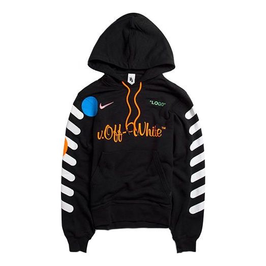 Nike x Off-White Hoodie 'Black Total Orange' AA3257-010