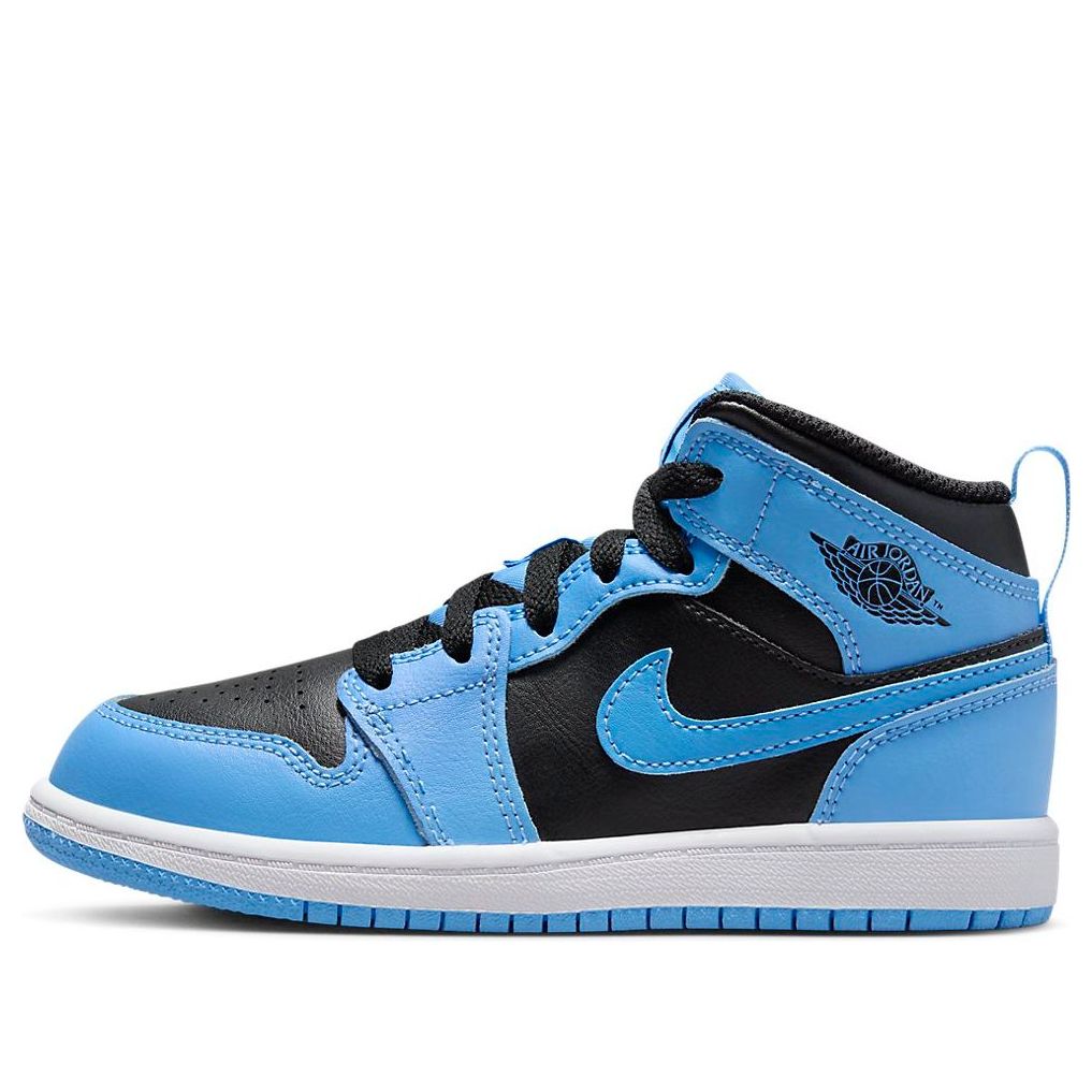 (PS) Air Jordan 1 Mid Shoes 'University Blue Black' DQ8424-401