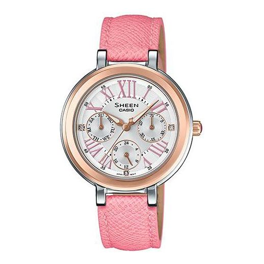 CASIO SHEEN Waterproof Dark Pink Analog SHE-3034BGL-7A