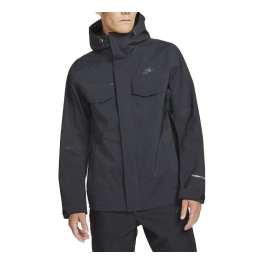Nike Storm-fit Adv M65 Sports logo Casual Solid Color Hooded Jacket Black DD6873-010