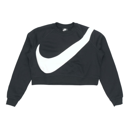 (WMNS) Nike Sportswear Swoosh Large Round Neck Black BV3934-011