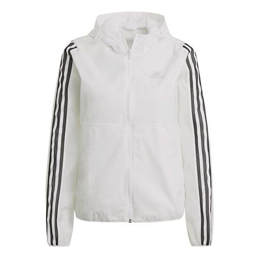 (WMNS) adidas W 3s Wb Sports Training Hooded Woven Jacket White GQ0594