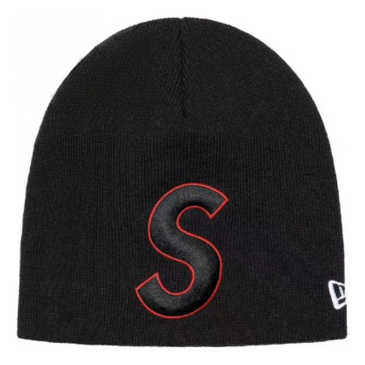 Supreme SS23 Week 1 New Era Logo Beanie 'Black' SUP-SS23-2214