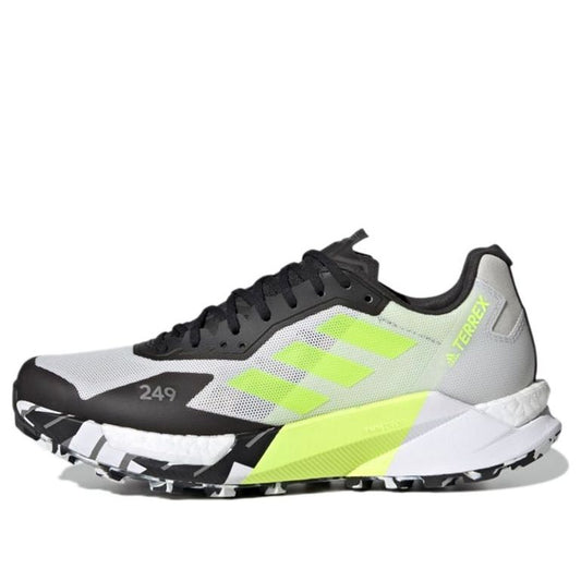 (WMNS) adidas Terrex Agravic Ultra Trail 'White Solar Yellow' FY7660