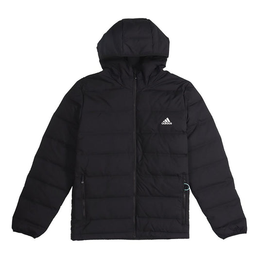 adidas Helionic Ho Jkt Stay Warm Sports hooded down Jacket Black BQ2001