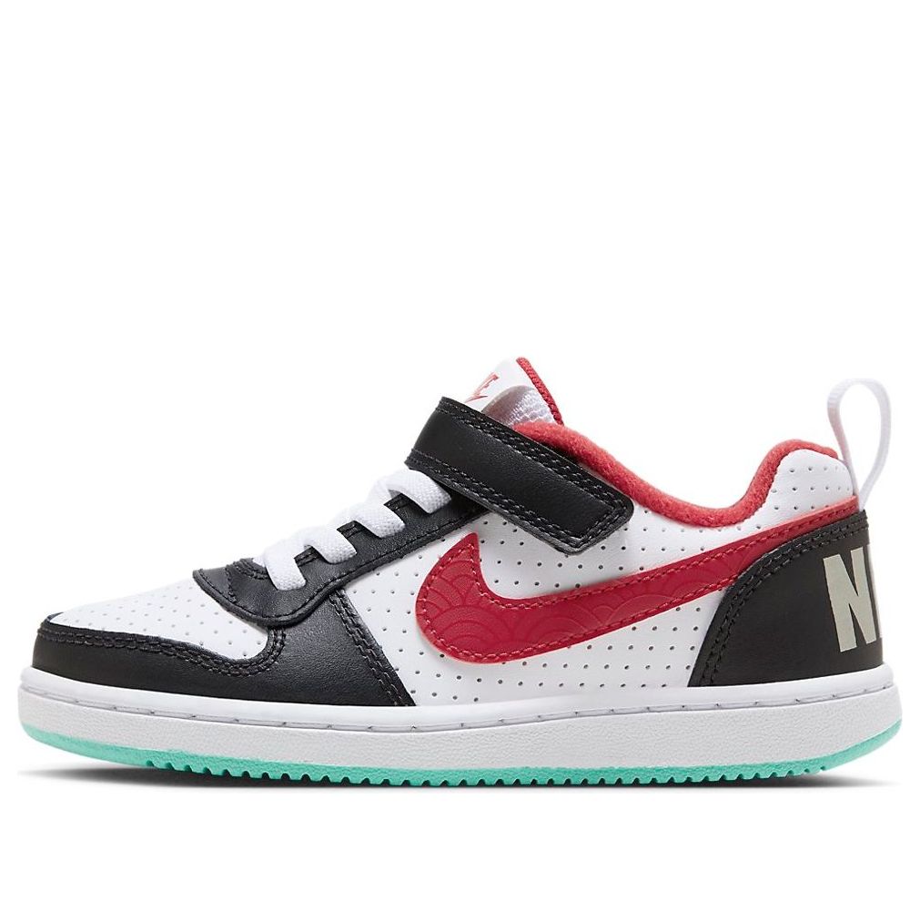 (PS) Nike Court Borough Sneakers White/Black/Red DQ5355-161