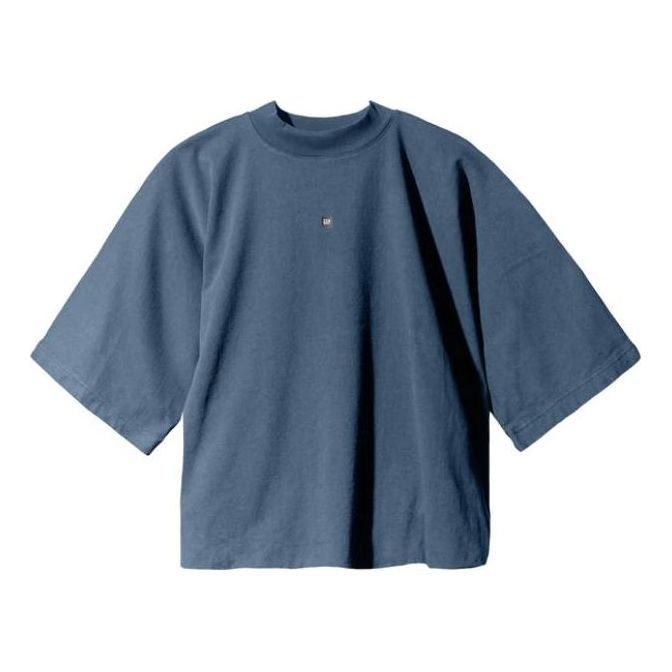 YEEZY Gap Logo No Seam T-Shirt 'Dark Blue' YEEZY-SS22-752