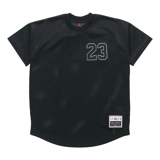 Men's Air Jordan Sports Basketball Black Jersey AO2827-010