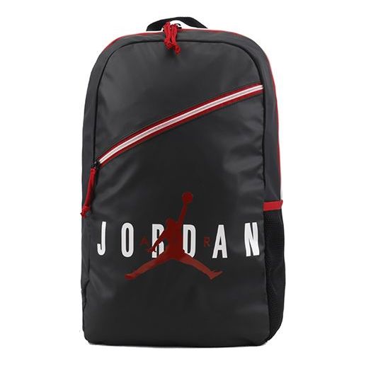 Air Jordan Jumpman Logo Crossover City School Backpack 'Black Red' 9A1982-023