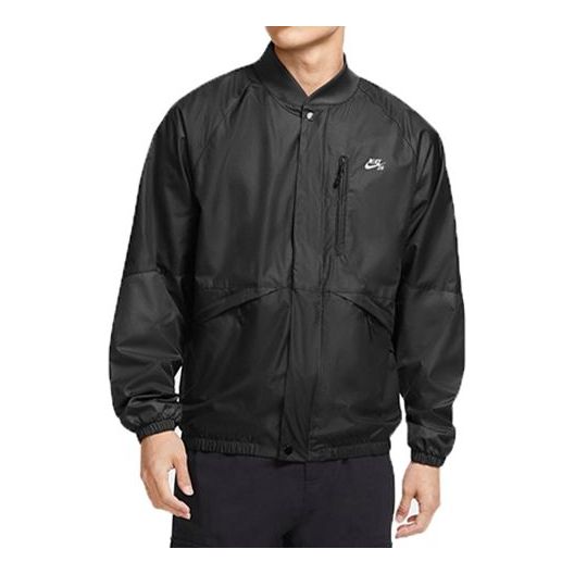 Nike SB Jacket Skateboard Casual Windproof Black CK5246-011