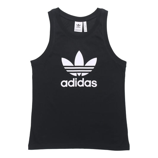 adidas originals Men's Trefoil logo Vest Black DV1509