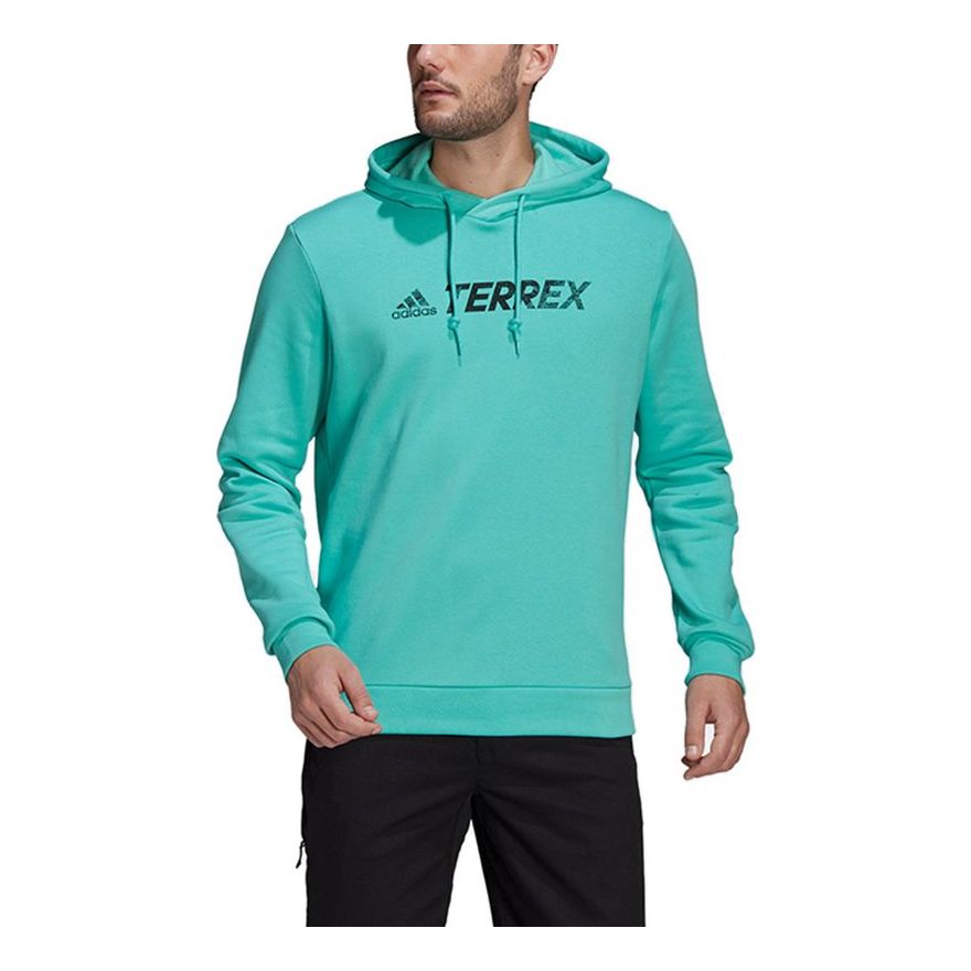 adidas Terrex Casual Sports hooded Pullover Green GN9971
