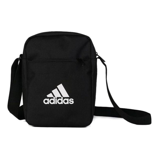 adidas Classic All-match Multifunction Pocket Adjustable Shoulder Straps Zipper  Crossbody Shoulder Bag Unisex Black ED6877