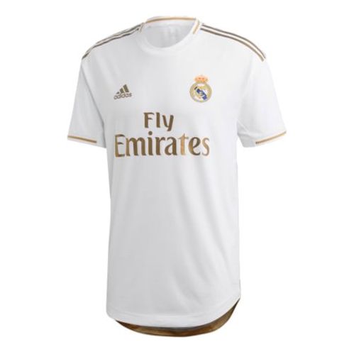 adidas real Madrid 19-20 Season Player Edition Home Alphabet Logo Stripe Sports Soccer/Football Short Sleeve White DW4436