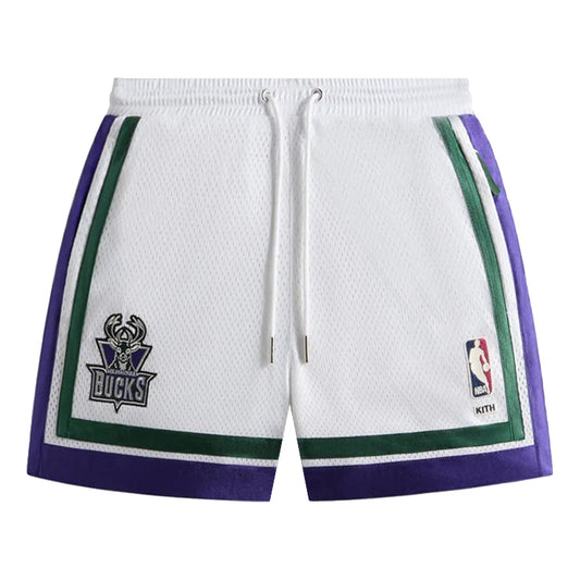 KITH For NBA All-Star Milwaukee Bucks Short 'White' KHM061346-101