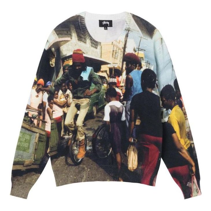 Stussy Peter Tosh Print Sweater 'Multicolor' 117145