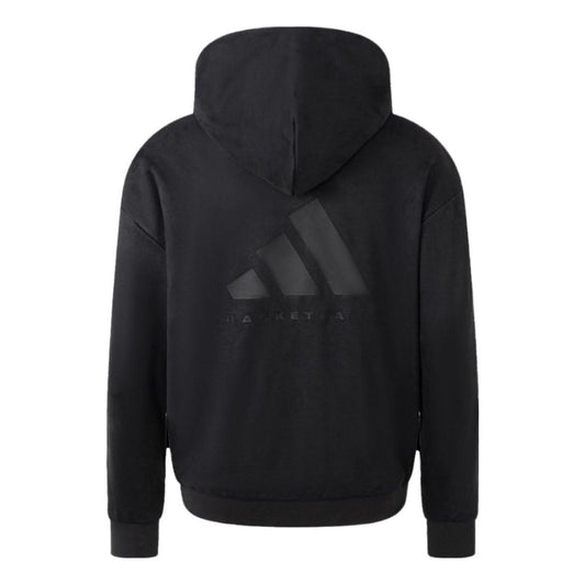 adidas Basketball Sueded Hoodie 'Grey' IN7705