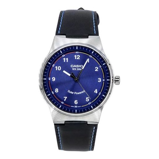 CASIO Analog 'Navy' MTP-RS105L-2BV
