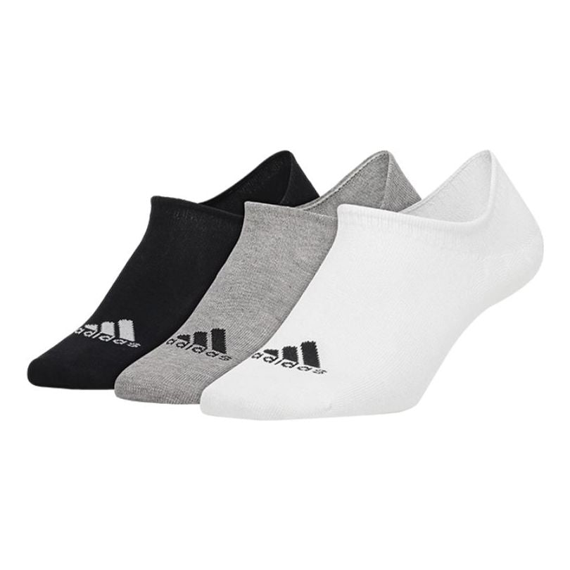 adidas Unisex Performance Invisible Socks 3 Packs Black/White/Grey CV7410