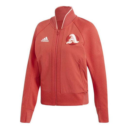 (WMNS) adidas Sports Stylish Long Sleeves Jacket Red FI9213