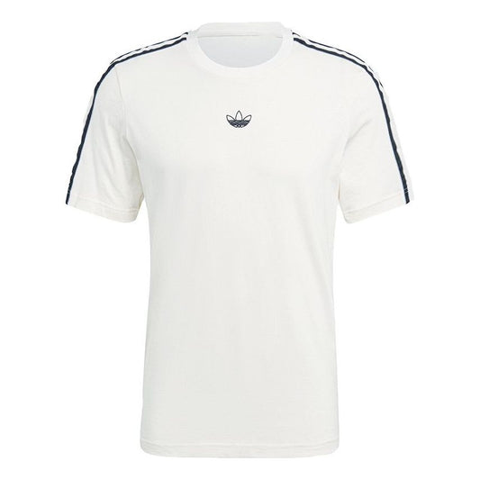 adidas originals MENS Sprt 3 Stripe T Casual Sports Crew-neck Short Sleeve White GN2422