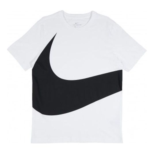 Nike Sportswear Big Swoosh Tee Large Casual Sports Short Sleeve White AR5192-103