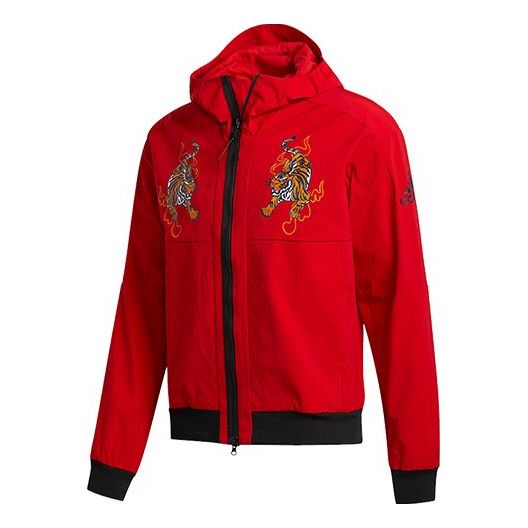 adidas Mic Jkt Wb Hood Sport Jacket Male Red GG0766