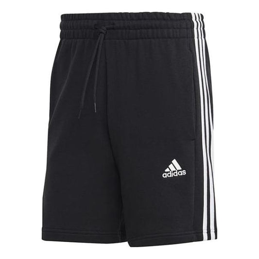 adidas Essentials French Terry 3-Stripes Shorts 'Black' IC9435