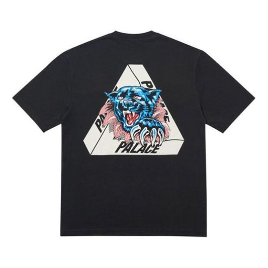 Men's PALACE Ripped T-Shirt Short Sleeve Black P17TS078