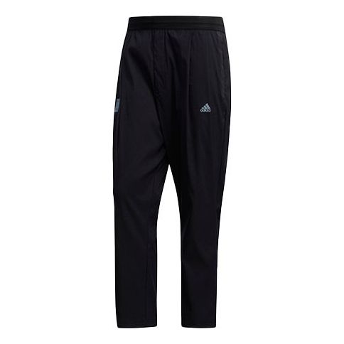 Men's adidas Wj Pnt Wv Logo Sports Pants/Trousers/Joggers Black FM9347