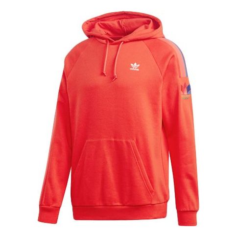 adidas originals 3Dtf 3 Stp Hood logo Printing raglan sleeve hooded Sports Pink Red Fluorescence GE6247