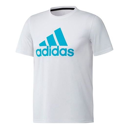 adidas Casual Sports Round Neck Short Sleeve White FT9735