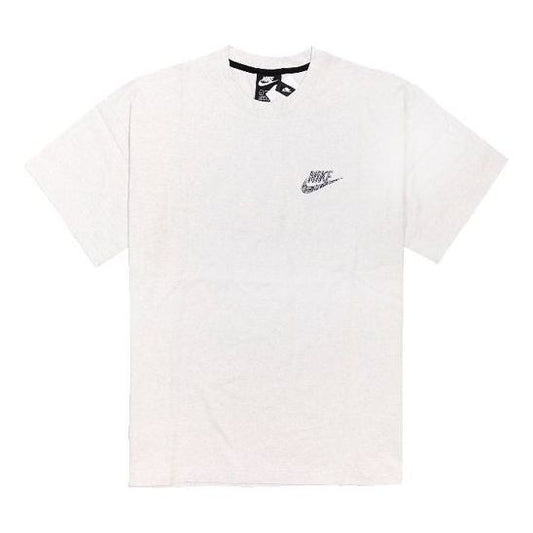 Nike Sportswear Loose Casual Sports Round Neck Short Sleeve White CU4510-904