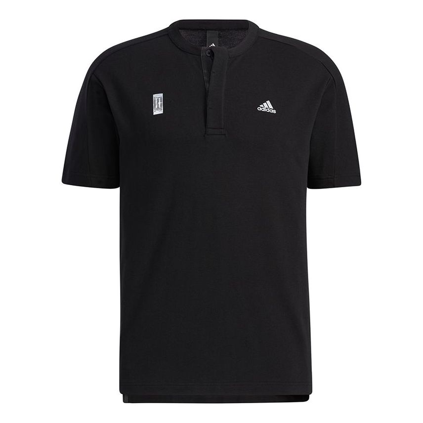 adidas Wj T Henly Sports Casual Short Sleeve Black GP1816