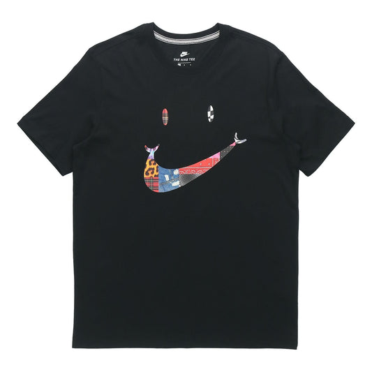 Nike Have A Nike Day Summer2 Smiling Face Printing Short Sleeve Black CW7392-010