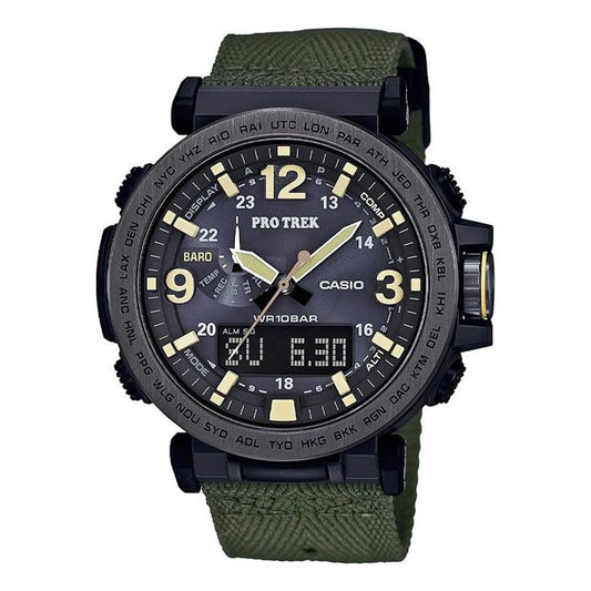 CASIO Solar Powered Quartz Waterproof Sports Mens Army Green Analog PRG600YB-3