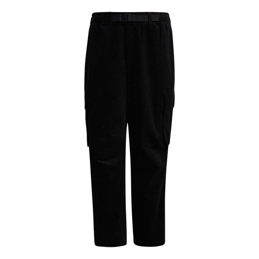 adidas Ub Pnt Cdr Sports Cargo Pocket corduroy Long Pants Black GP0878