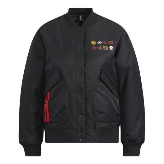 (WMNS) adidas Neo CNY PAD Jackets 'Black' HM7484