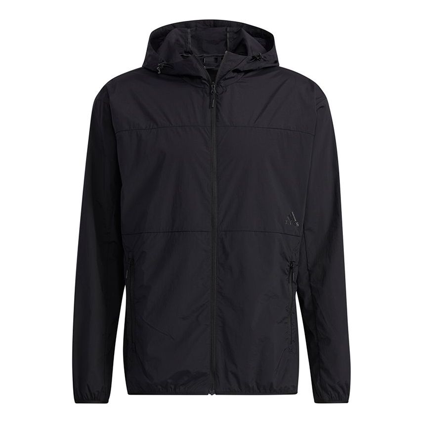 adidas Sports Windproof Woven Hooded Jacket Black GP0976