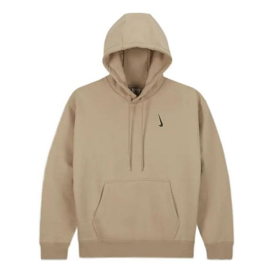 Men's Nike x Billie Eilish Crossover Solid Color Cotton Hooded Long Sleeves Autumn Us Edition Brown DQ7751-202