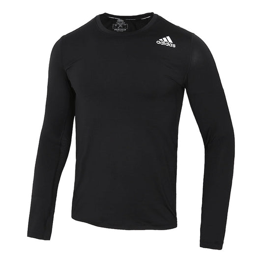 adidas TF Turf Ls Casual Sports Training Round Neck Long Sleeves Black GM5038